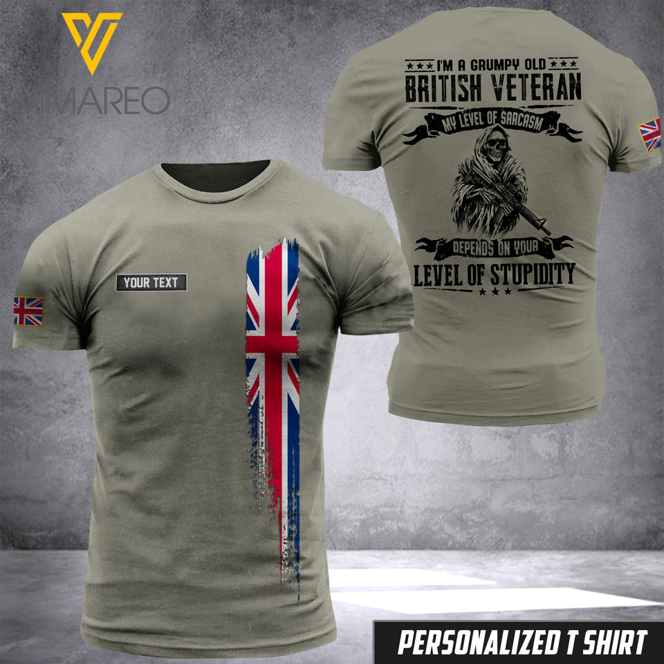 Customized British soldier 3D Printed Shirt  EZQ074