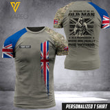 Customized British Soldier 3D Printed Combat Shirt EZQ210521
