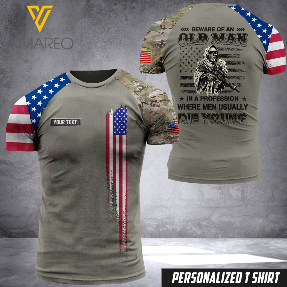 Customized US Soldier 3D Printed Combat Shirt EZQ210521
