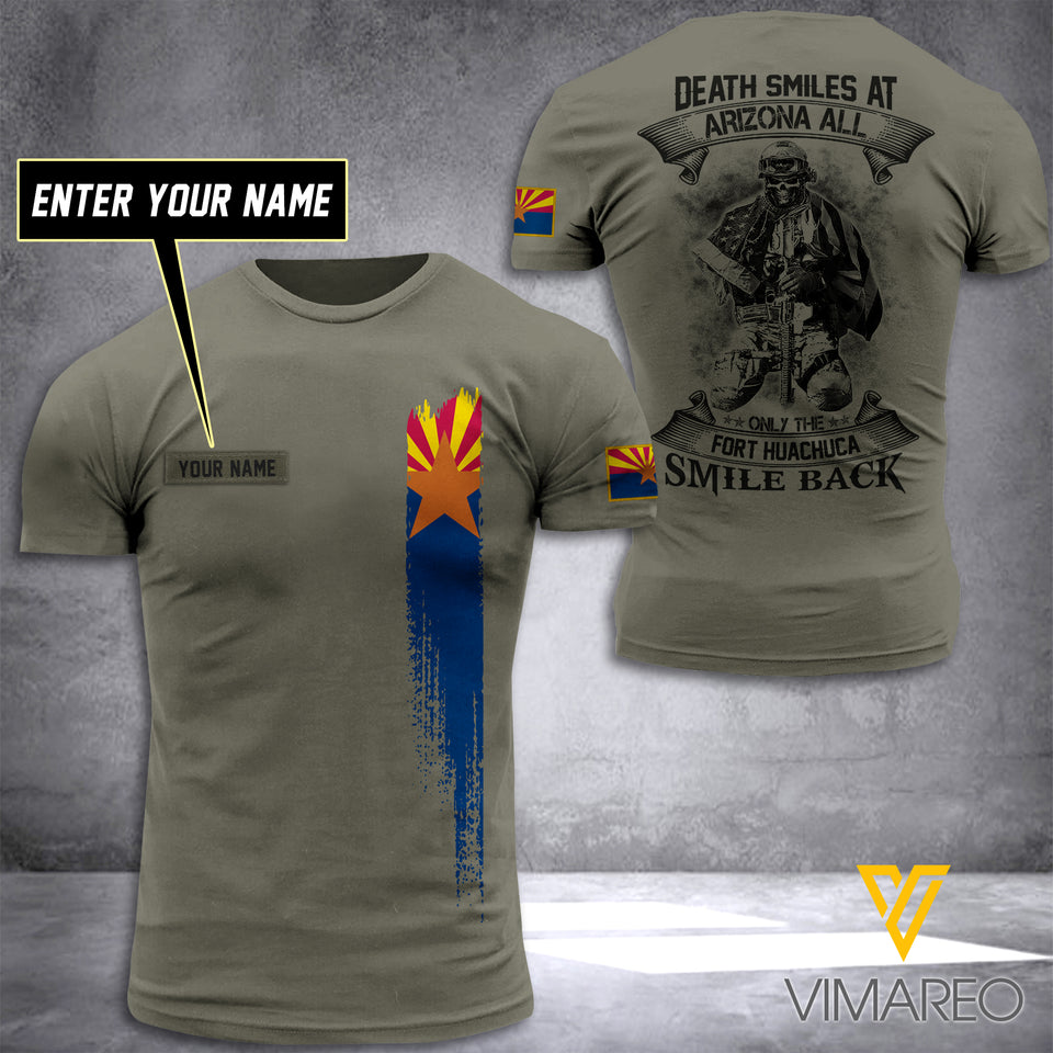 Customized Fort Huachuca Soldier Smile Back 3D Printed Combat Shirt EZT1204