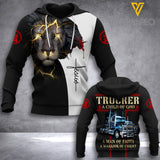 Trucker  hoodie 3d printed dh
