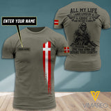Customized Denmark Soldier 3D Printed Combat Shirt EZT230621