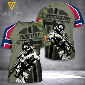 Customized Norway Soldier 3D Printed Combat Shirt EZT100621