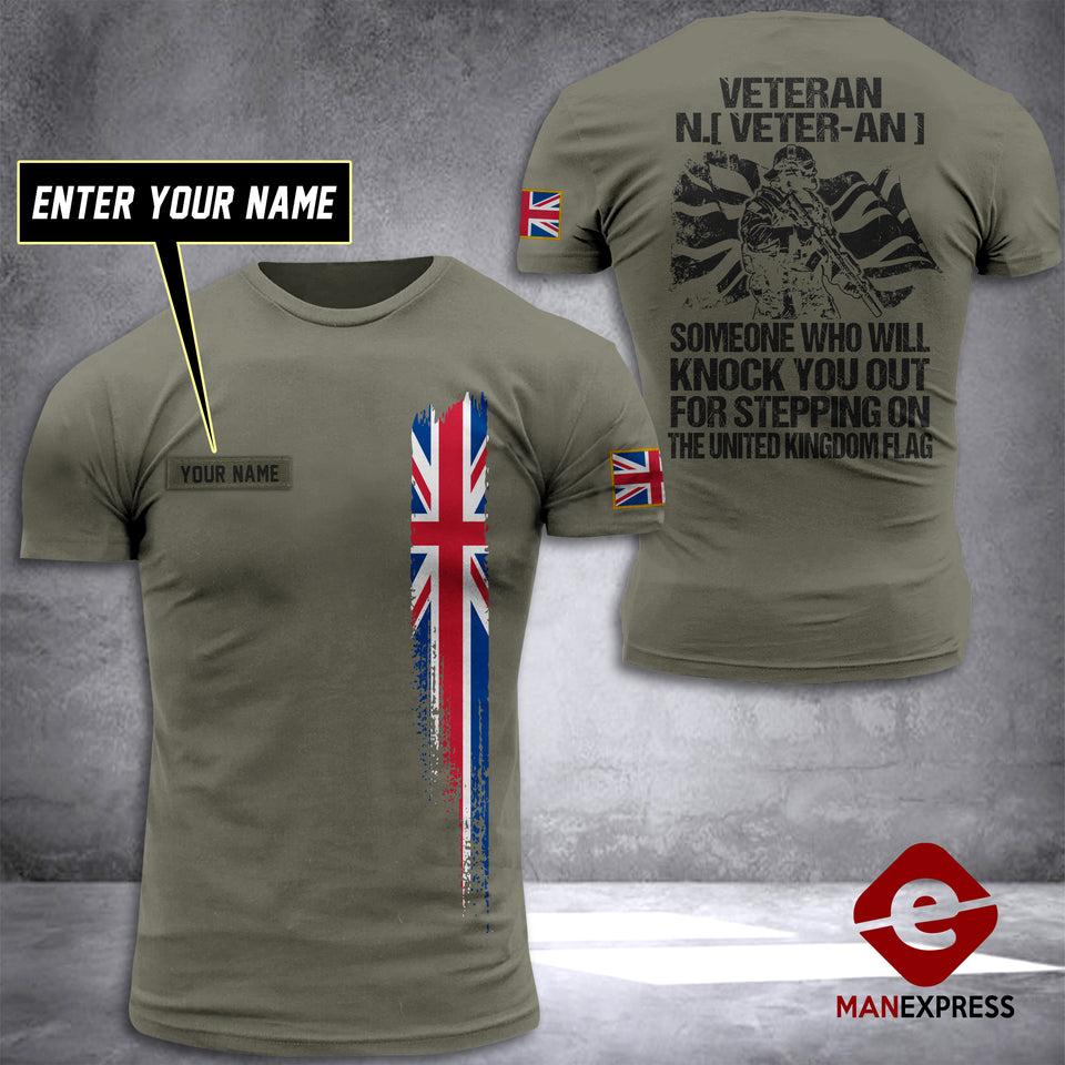 Customized British Soldier 3D Printed Combat Shirt EZT010621