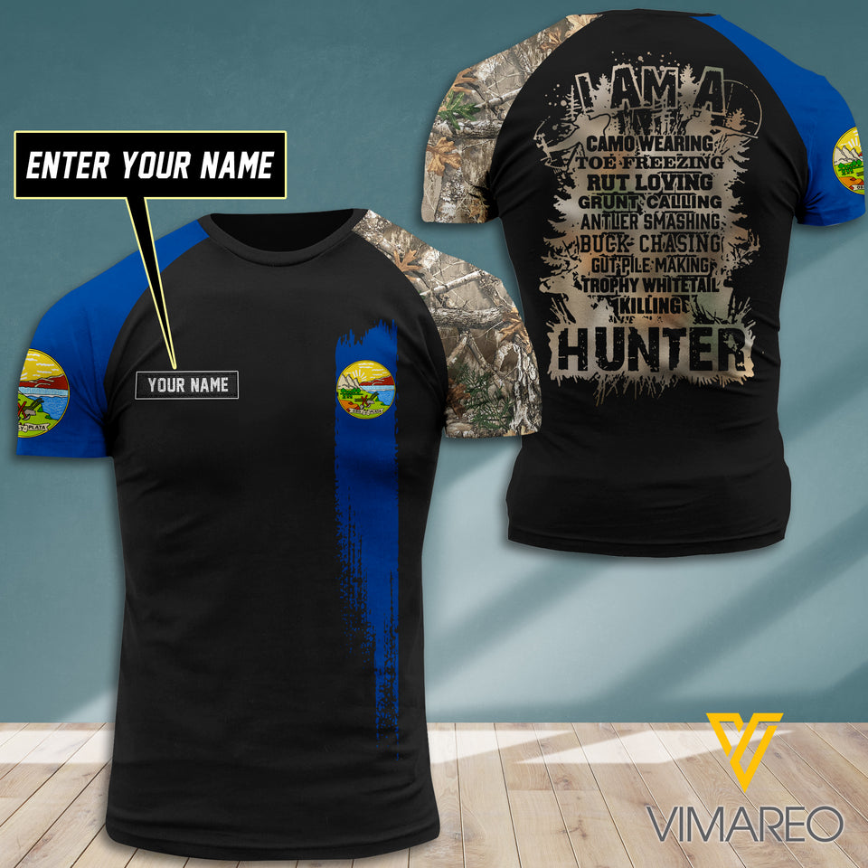 Customized Montana Hunter 3D Printed Combat Shirt EZT0207
