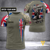 Customized British Soldier 3D Printed Combat Shirt EZT094