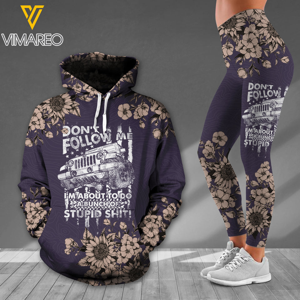 Don't Follow Me COMBO Hoodie+Legging  3D Printed Q1322