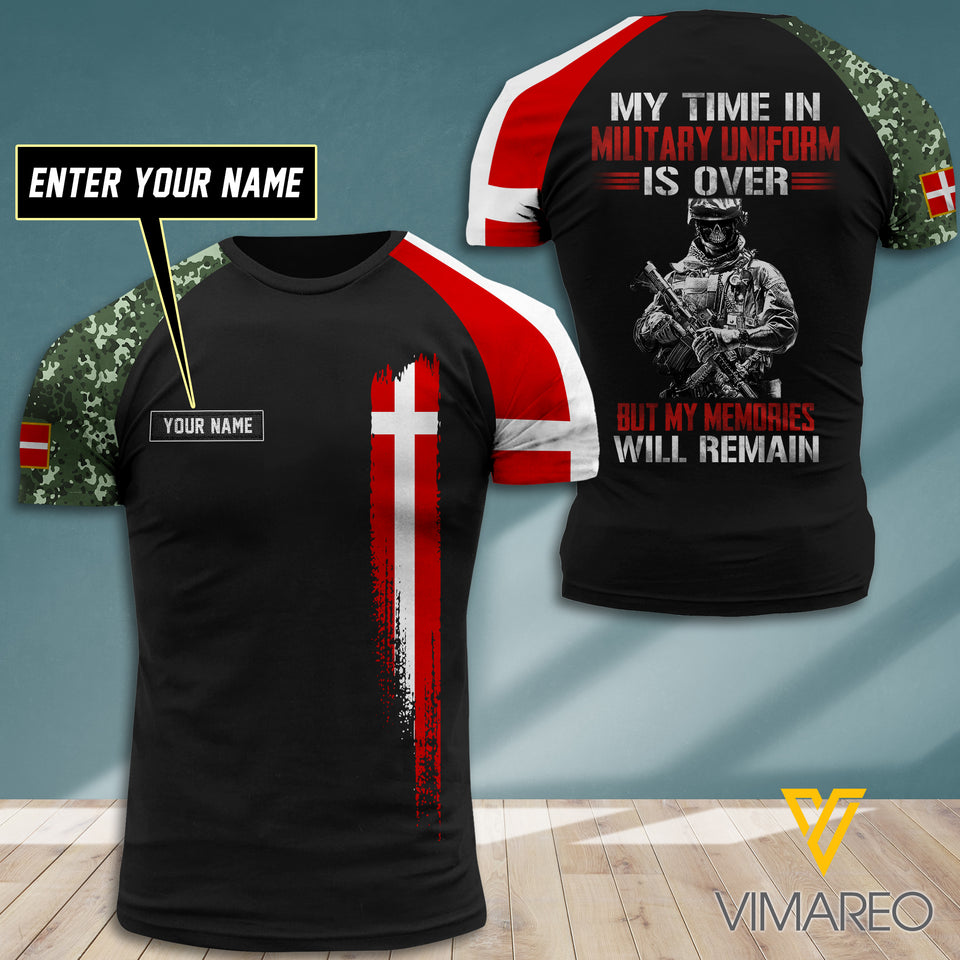 Customized Denmark Soldier 3D Printed Combat Shirt EZT290621