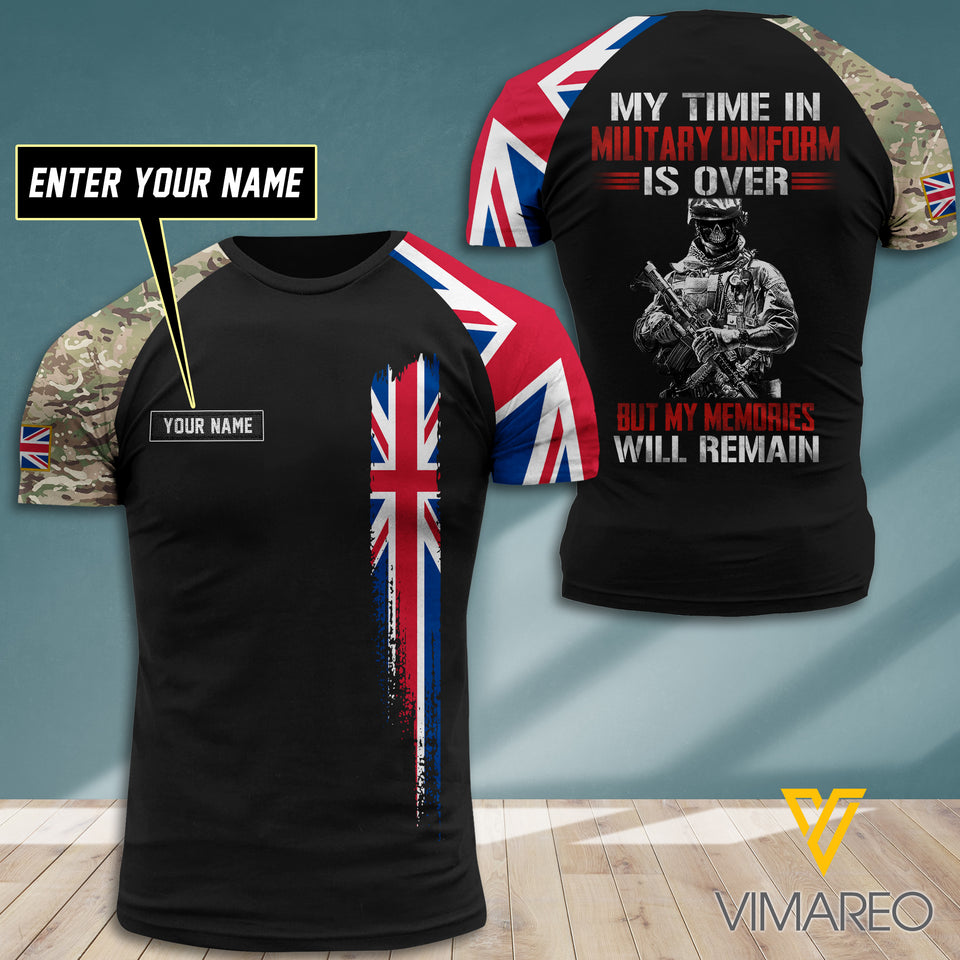 Customized British Soldier 3D Printed Combat Shirt EZT290621