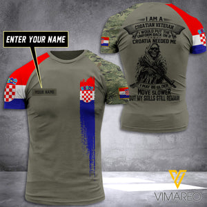 Customized Croatia Soldier 3D Printed Combat Shirt EZT074