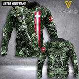 Customized Denmark Soldier 3D Printed Combat Shirt EZT1405