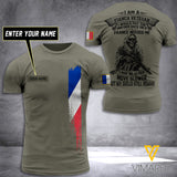 Customized French Soldier 3D Printed Shirt ZT064