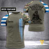 Customized Greece Soldier 3D Printed Combat Shirt EZT084