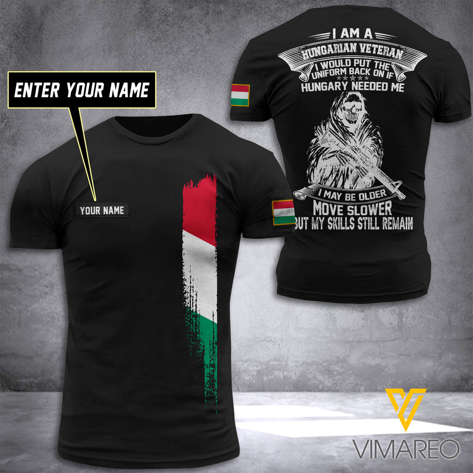 Customized Hungary Soldier 3D Printed Shirt EZT074