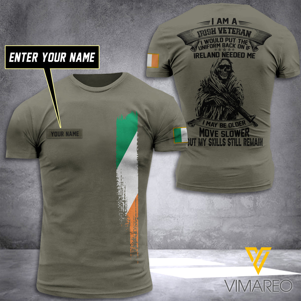 Customized Ireland Soldier 3D Printed Shirt EZT074