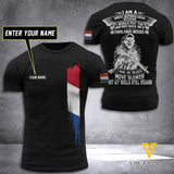 Customized Netherland Soldier 3D Printed Shirt EZT074