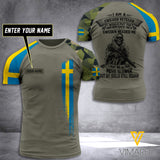 Customized Sweden Soldier 3D Printed Combat Shirt EZT074