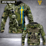Customized Swedish Soldier 3D Printed Combat Shirt EZT1405