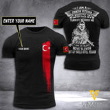 Customized Turkey Soldier 3D Printed Shirt EZT074