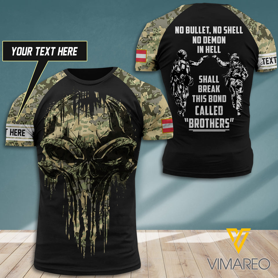 Customized Austrian Soldier 3D Printed Combat Shirt EZT250621
