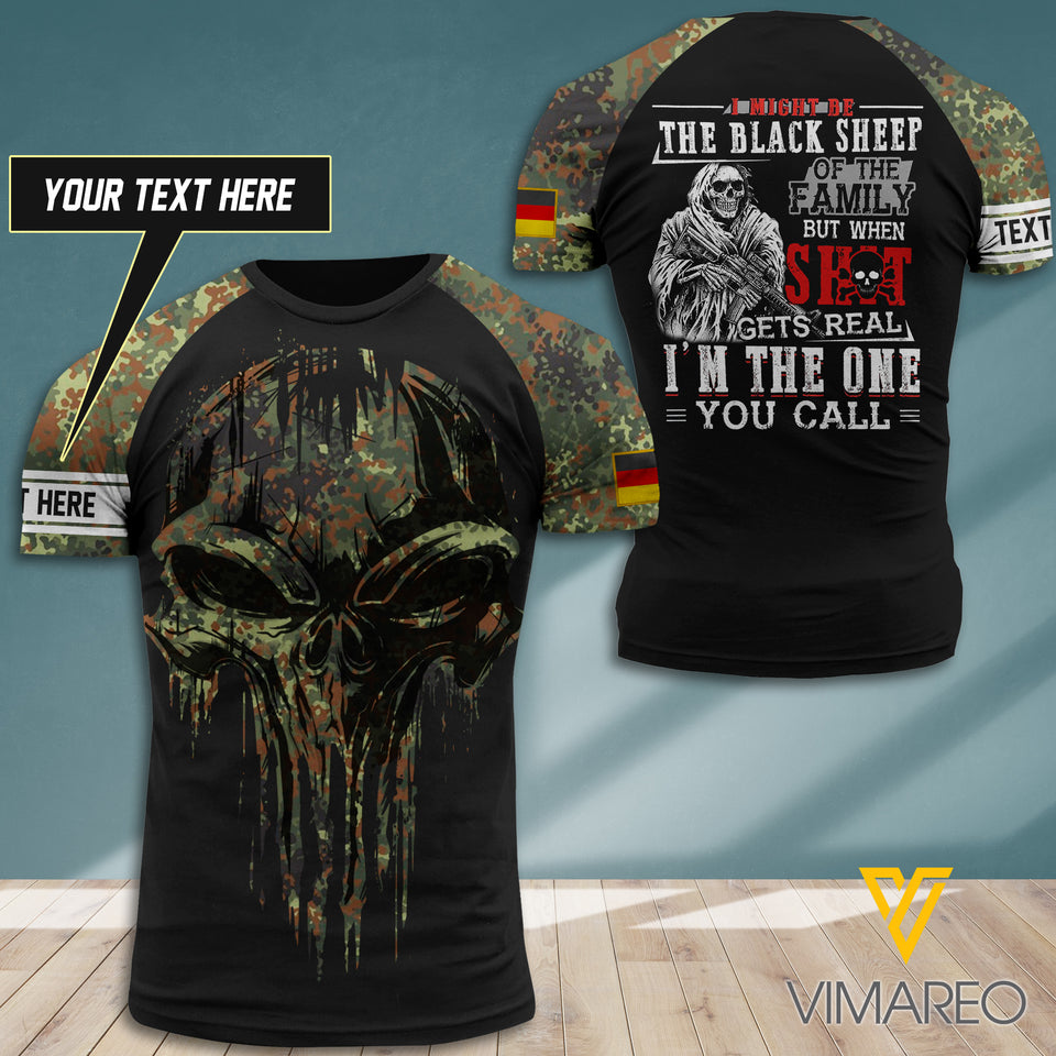 Customized Germany Soldier 3D Printed Combat Shirt EZT1906