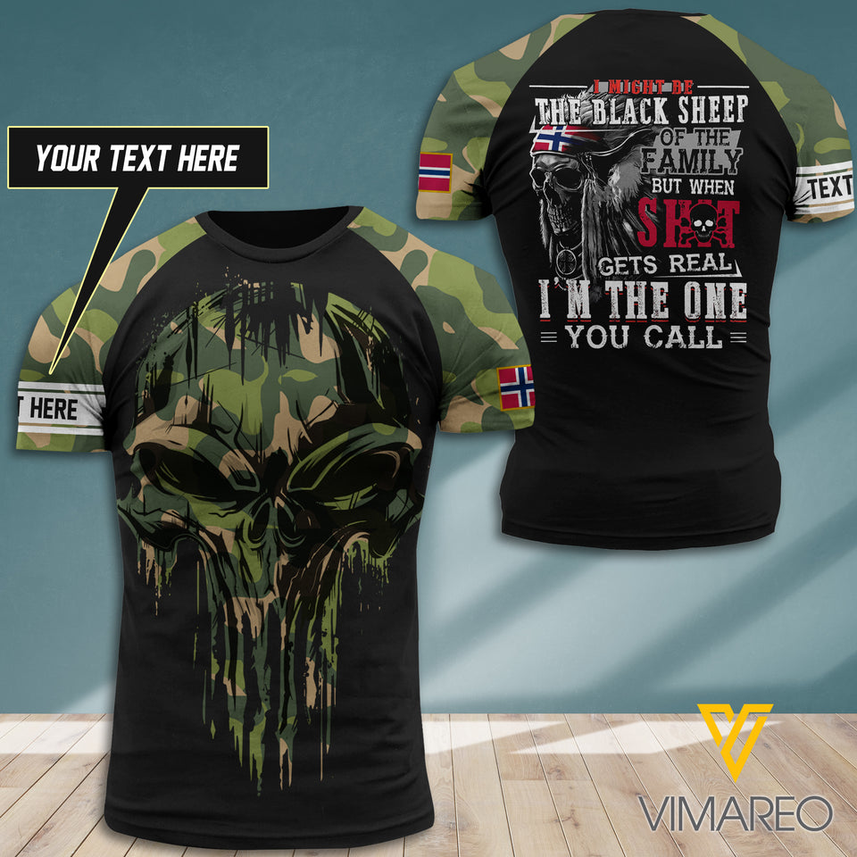 Customized Norway Soldier 3D Printed Combat Shirt EZT150621