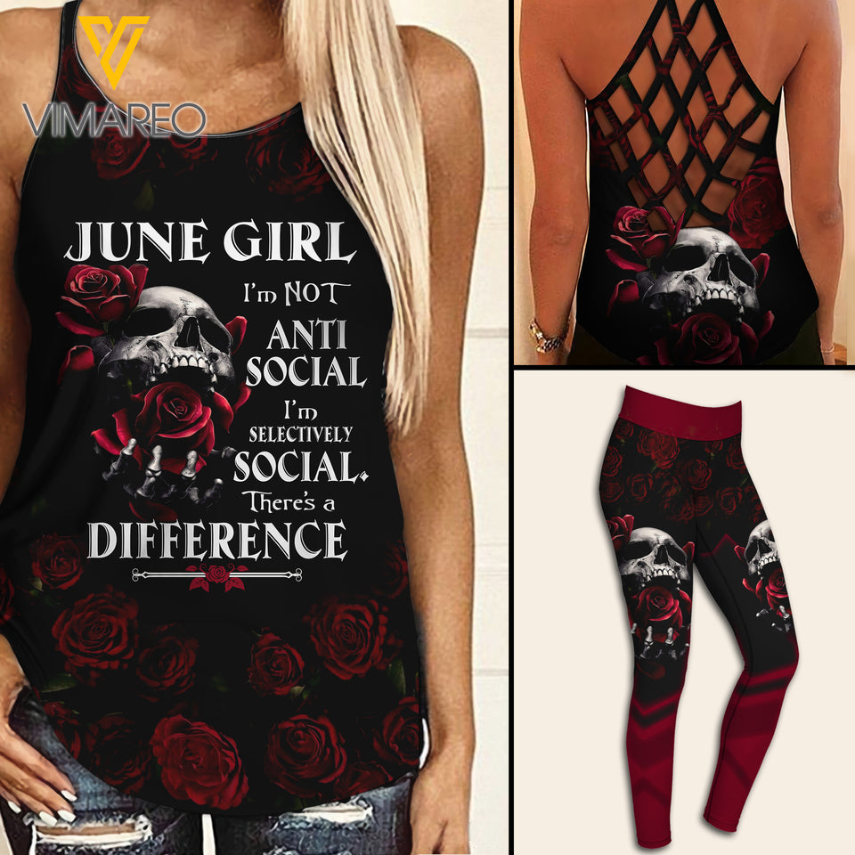 June Girl Criss-Cross Open Back Camisole Tank Top ZT0104