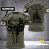 Customized Finland Soldier 3D Printed Combat Shirt EZT070621