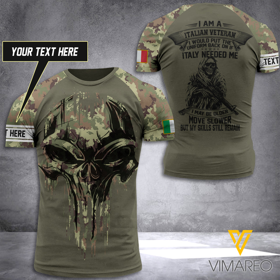 Customized Italian Soldier 3D Printed Combat Shirt EZT50521
