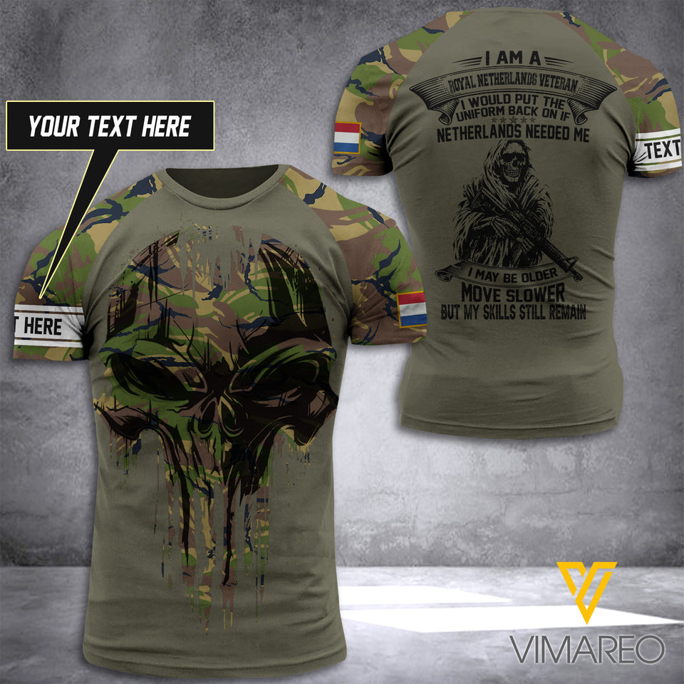 Customized Netherlands Soldier 3D Printed Combat Shirt EZT070621
