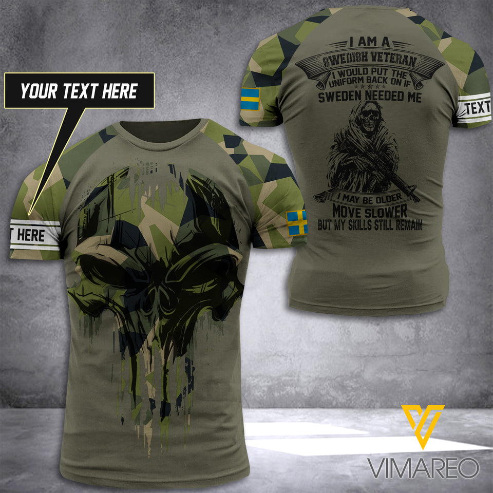 Customized Swedish Soldier 3D Printed Combat Shirt EZT070621
