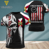 Customized Florida Soldier 3D Printed Shirt EZT1707