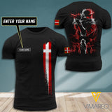 Customized Denmark Soldier 3D Printed Combat Shirt EZT300621