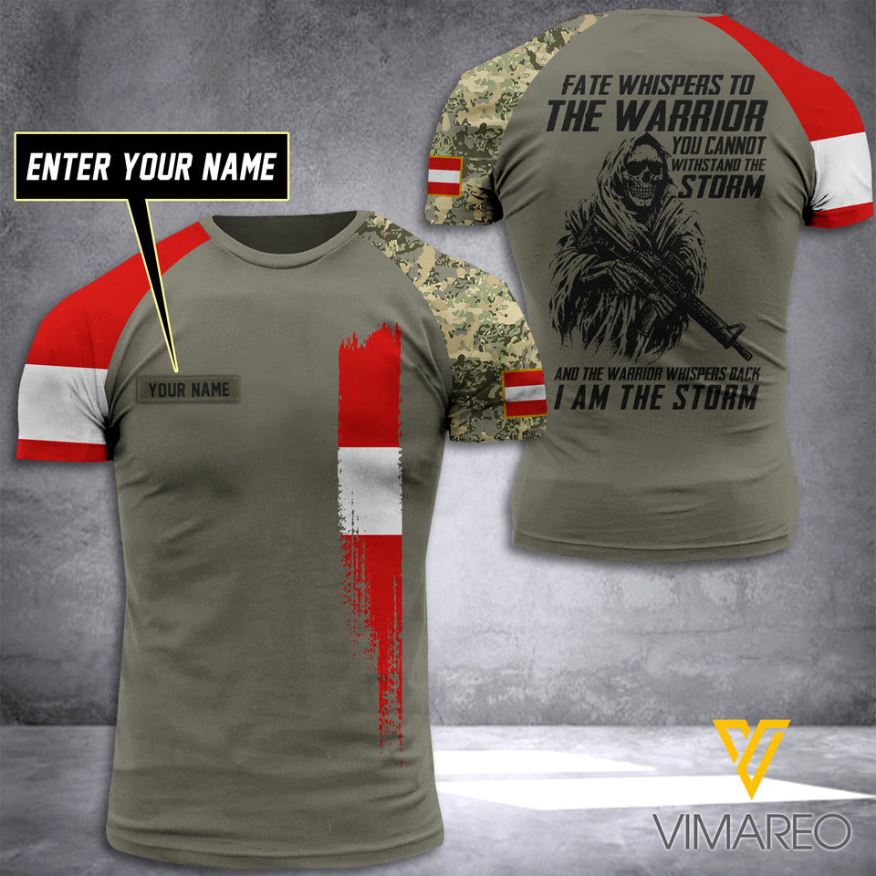 Customized Austrian Soldier 3D Printed Combat Shirt EZT104