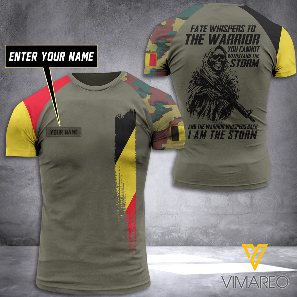 Customized Belgian Soldier 3D Printed Combat Shirt EZT104