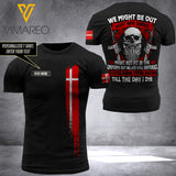 Customized Denmark Soldier 3D Printed Combat Shirt EZQ290621