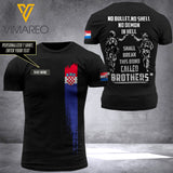 Customized Croatia Soldier 3D Printed Combat Shirt EZQ250621