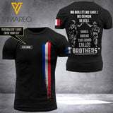 Customized French Soldier 3D Printed Combat Shirt EZQ230621