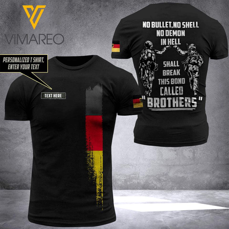 Customized German Soldier 3D Printed Combat Shirt EZQ240621