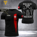 Customized Swiss Soldier 3D Printed Combat Shirt EZQ250621