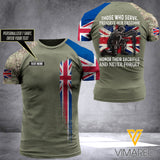 Customized British Soldier 3D Printed Combat Shirt EZHQ130521