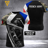 Customized French Soldier 3D Printed Combat Shirt EZHQ094