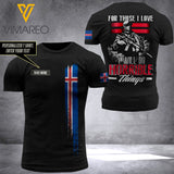 Customized Iceland Soldier 3D Printed Combat Shirt EZQ3006