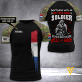 Customized Netherlands Soldier 3D Printed Combat Shirt EZLN110621
