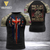 British Soldier T SHIRT 3D PRINTED LN252