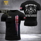 Customized British Soldier 3D Printed Combat Shirt EZLN240621