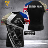 Customized British Soldier 3D Printed Combat Shirt EZHQ094