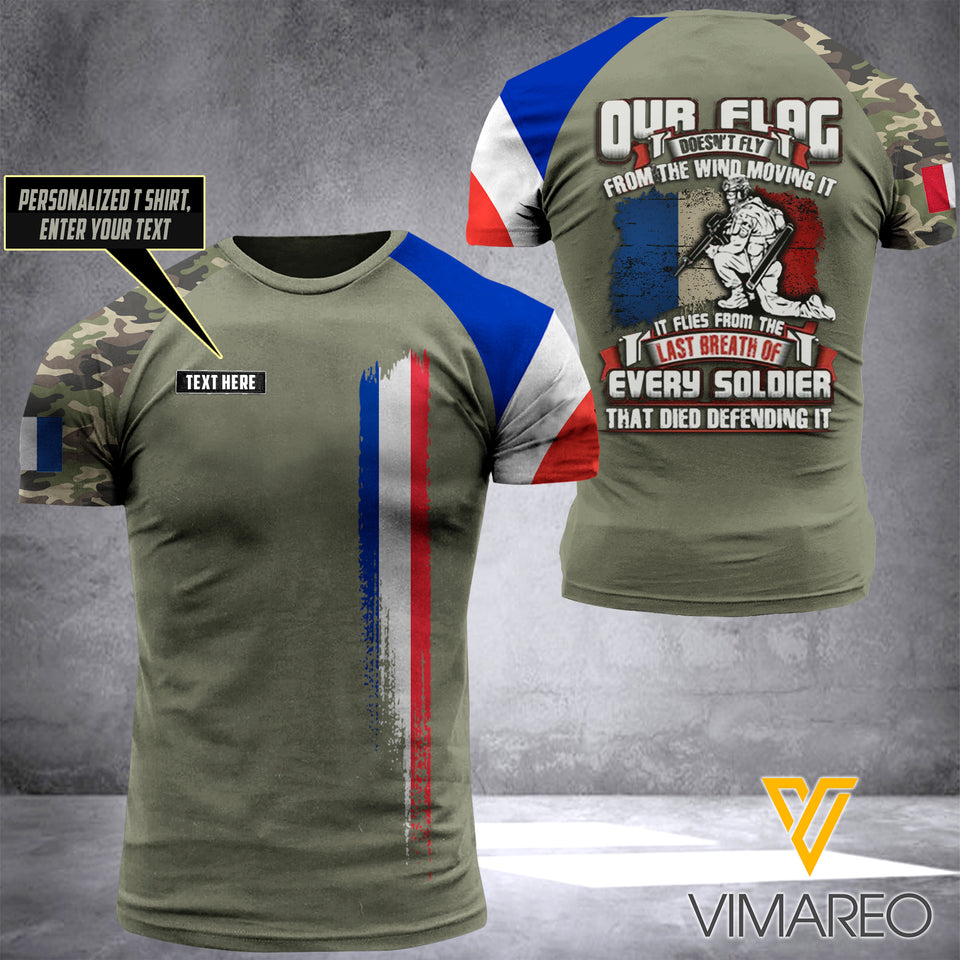 Customized French Soldier 3D Printed Combat Shirt EZHQ1405