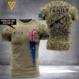 Customized Australian Soldier 3D Printed Combat Shirt EZHQ144