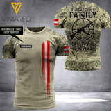 Customized Austrian Soldier 3D Printed Combat Shirt EZHQ144